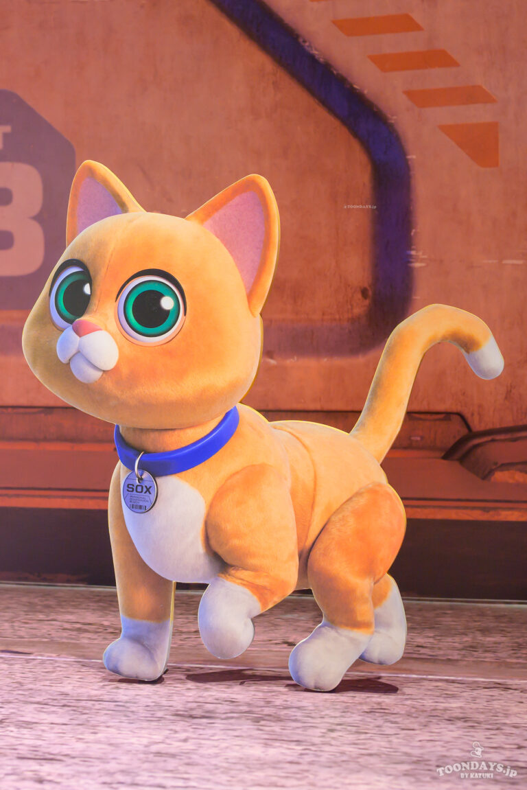 映画「バズ・ライトイヤー」の猫型ロボットのソックス