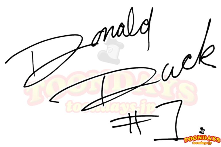 ドナルドダック サイン