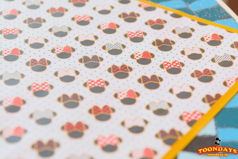 ミニーのペーパーアイテムの裏面