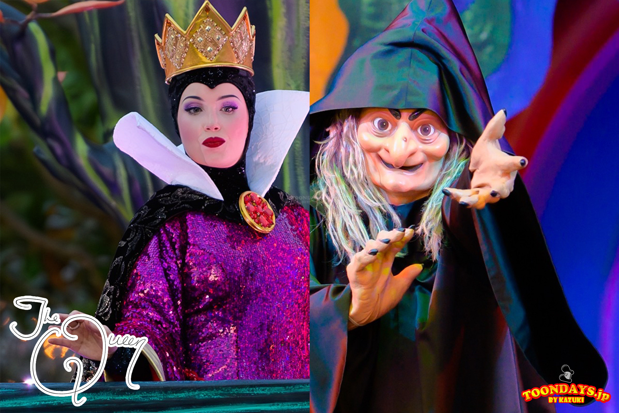 イーヴィルクイーンとウィックドウィッチのカード