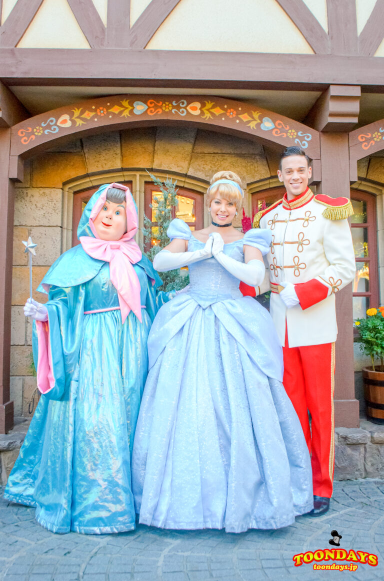 TDL ファンタジーランド フリーグリーティング　フェアリーゴッドマザー シンデレラ プリンスチャーミング