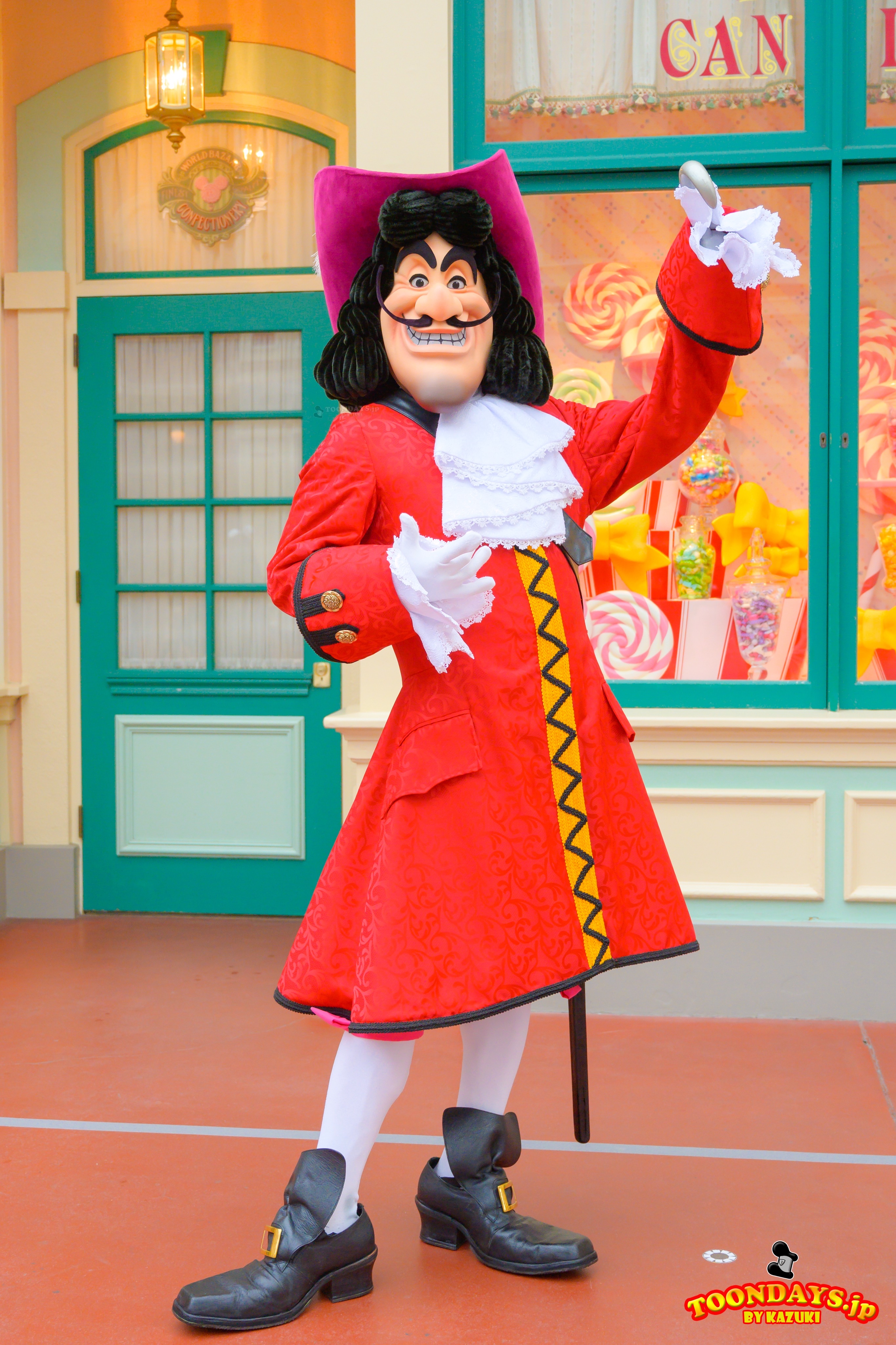 TDL エントランス フリーグリーティング フック船長