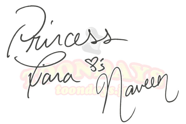 ティアナ＆ナヴィーン王子のサイン