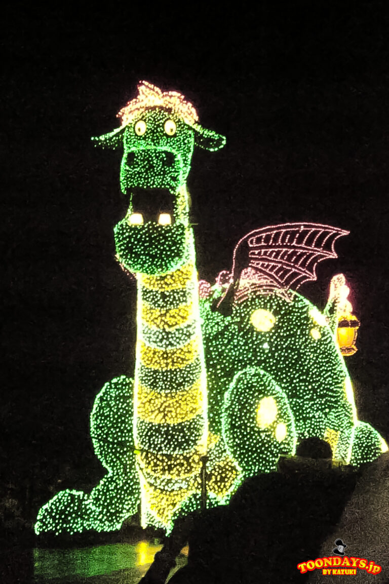 TDL　東京ディズニーランド・エレクトリカルパレード・ドリームライツ　ピートとドラゴン