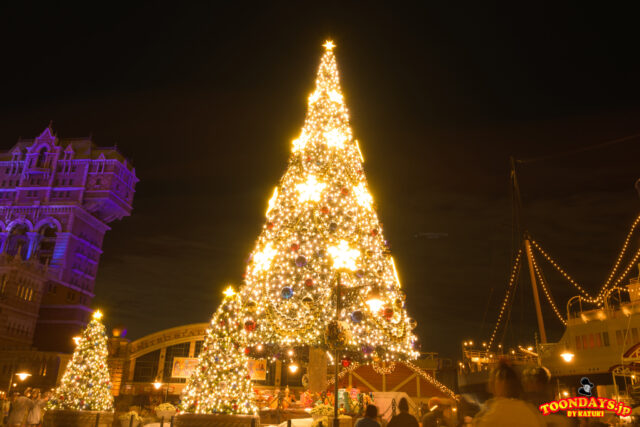 ディズニー・クリスマスのアメリカンウォーターフロント