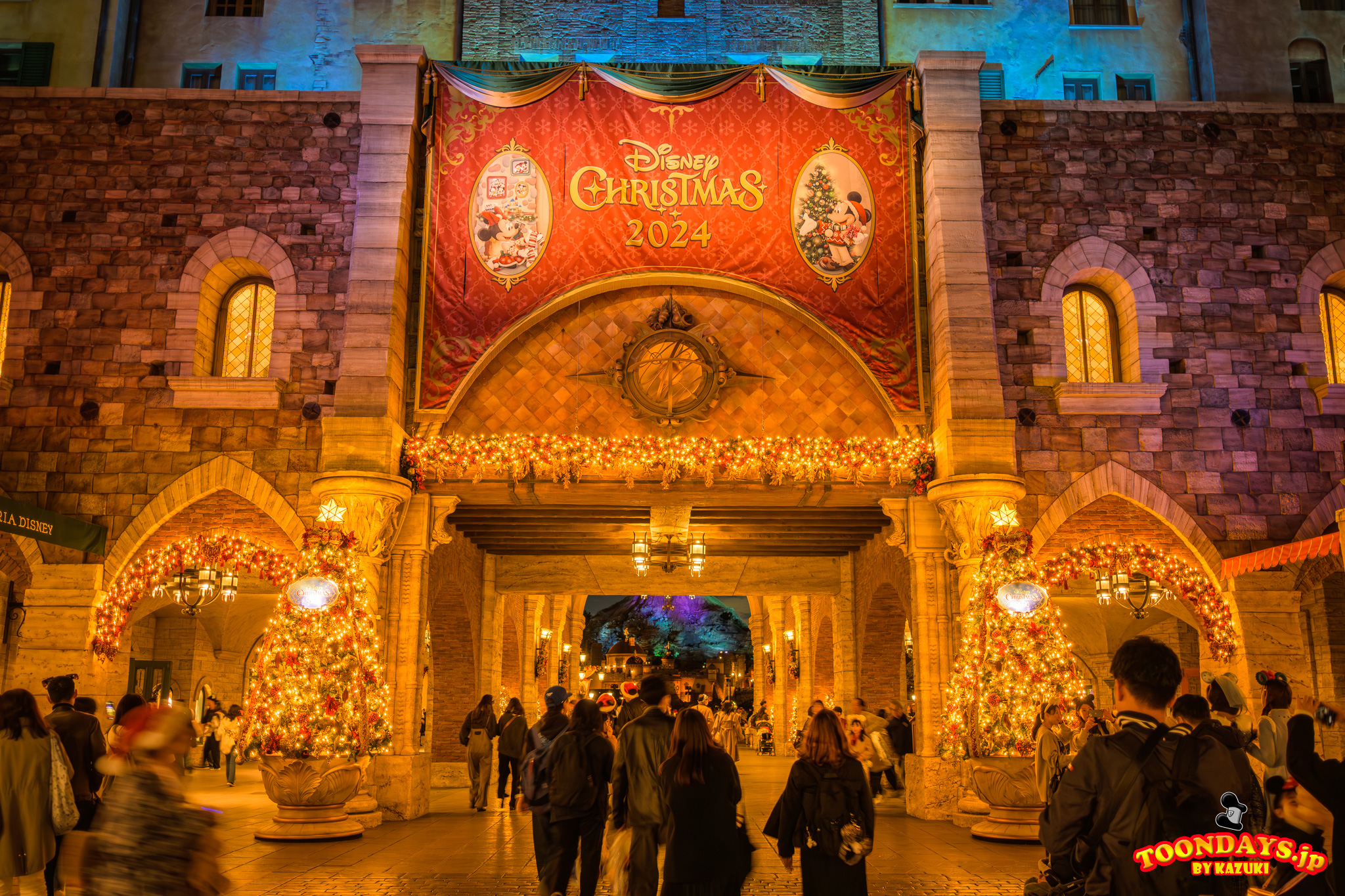 ディズニーシープラザのクリスマスデコレーション