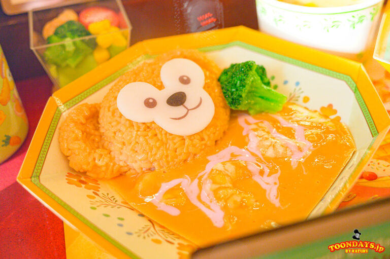 ビーフキーマシチューライス・シーフードトマトクリームライス<ダッフィーのスペシャルセット(ビーフ/シーフード)>