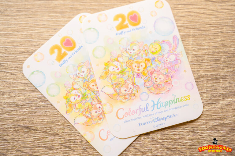 非売品のオリジナルシールの配布＜TDS 『ダッフィー＆フレンズ20周年：カラフルハピネス』＞
