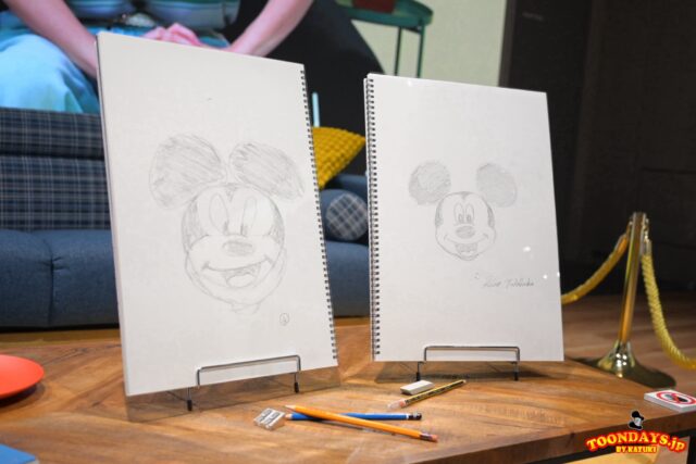 キンプリ2人が描いたミッキーマウスの絵