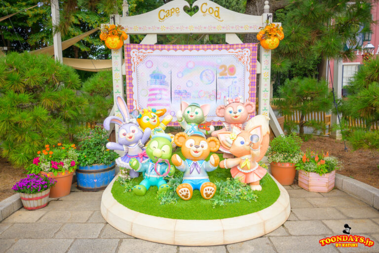 ダッフィーたちの装飾もハロウィーン仕様に