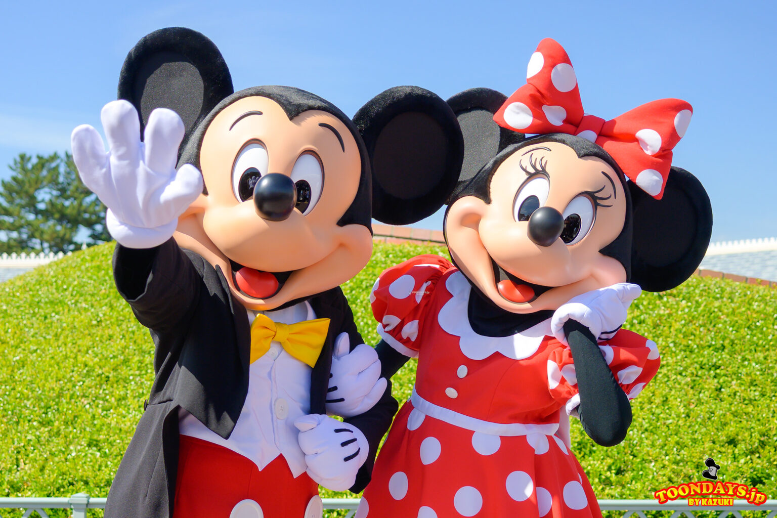 ミッキー＆ミニーにペアグリで会えた日！TDLワールドバザールのミキミニフリーグリーティング