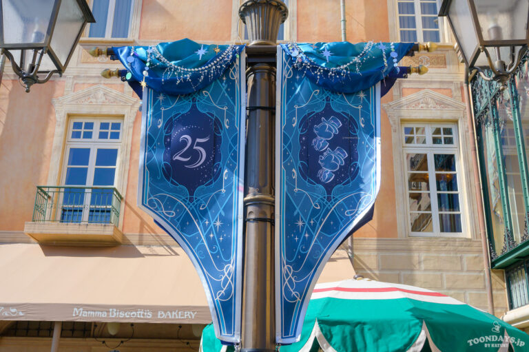 メディテレーニアンハーバーのTDS25周年「スパークリング・ジュビリー」デコレーション13