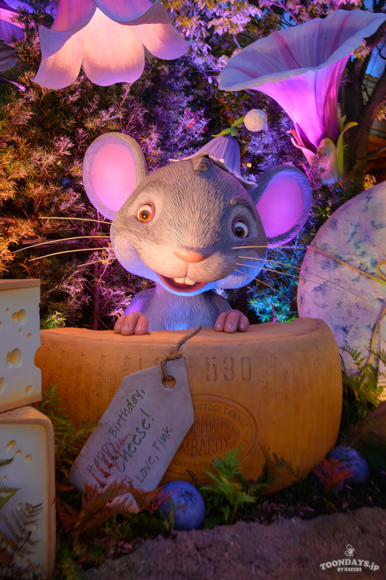 TDS「フェアリー・ティンカーベルのビジーバギー」のネズミキャラのチーズ