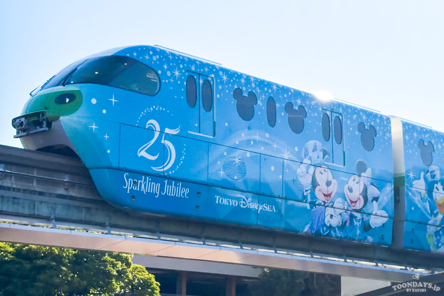 【現地レポ】TDS25周年「スパークリング・ジュビリー」ライナーが運行スタート！外観・車内・フリーきっぷを紹介